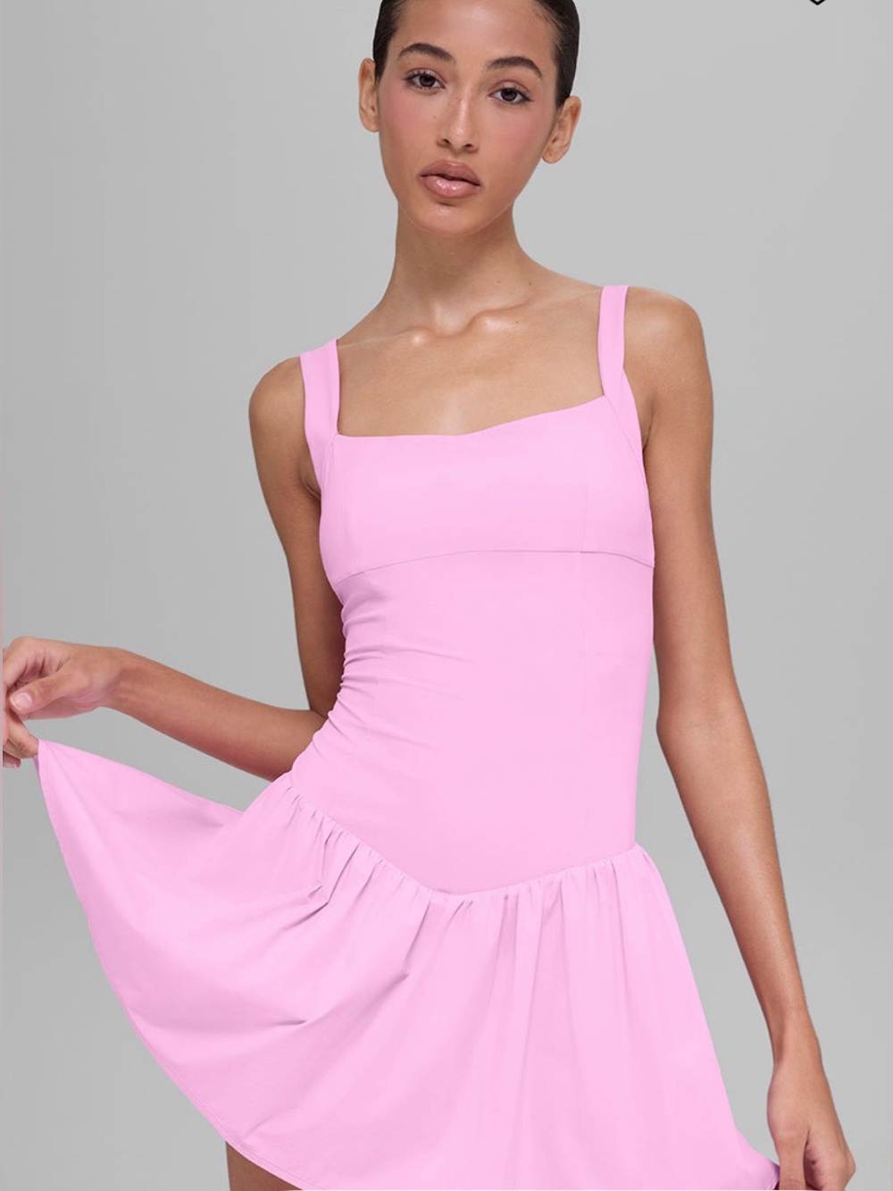 ALO Yoga Break Point Tennis Dress, Candy Heart Pink, S